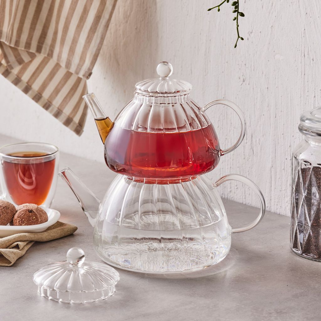 Tee-Set Für 6 Personen KARACA Türkisches Teeservice Aus Glas – 12-teilig Für 6 Personen, Mit Goldakzenten Teegläser Türkisch