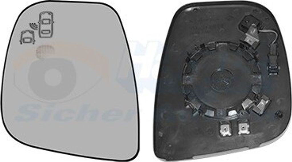 VAN WEZEL Spiegelglas Außenspiegel Links für OPEL Vivaro C Produktbild 