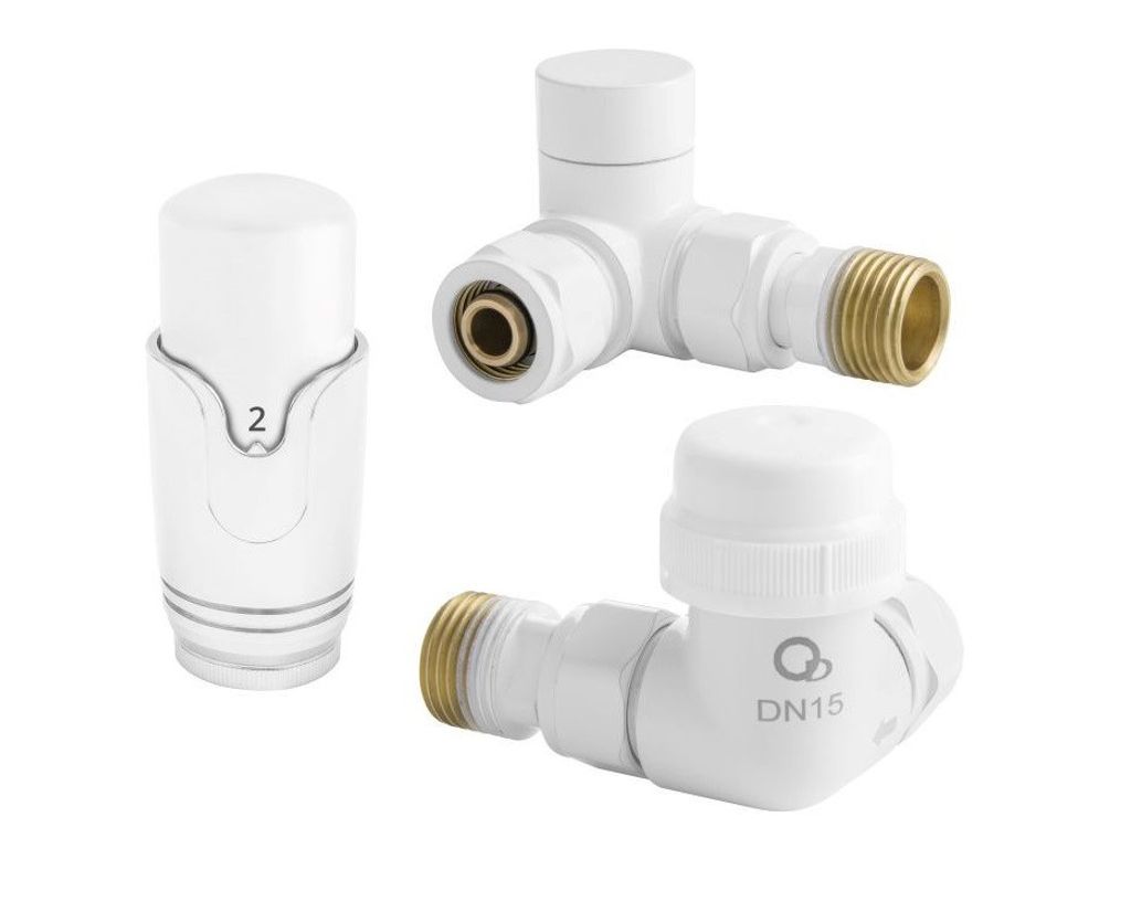 Thermostatisches Axialventil Weiss Pex Kupfer