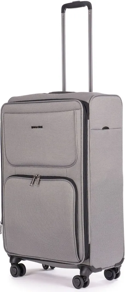 Valise Stratic Bendigo Light + 72cm avec trolley Silver gris léger