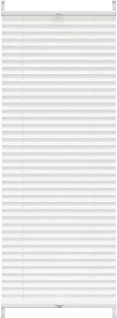 vidaXL Plissee Faltrollo Rollo Plisseerollo 40x150cm Weiß