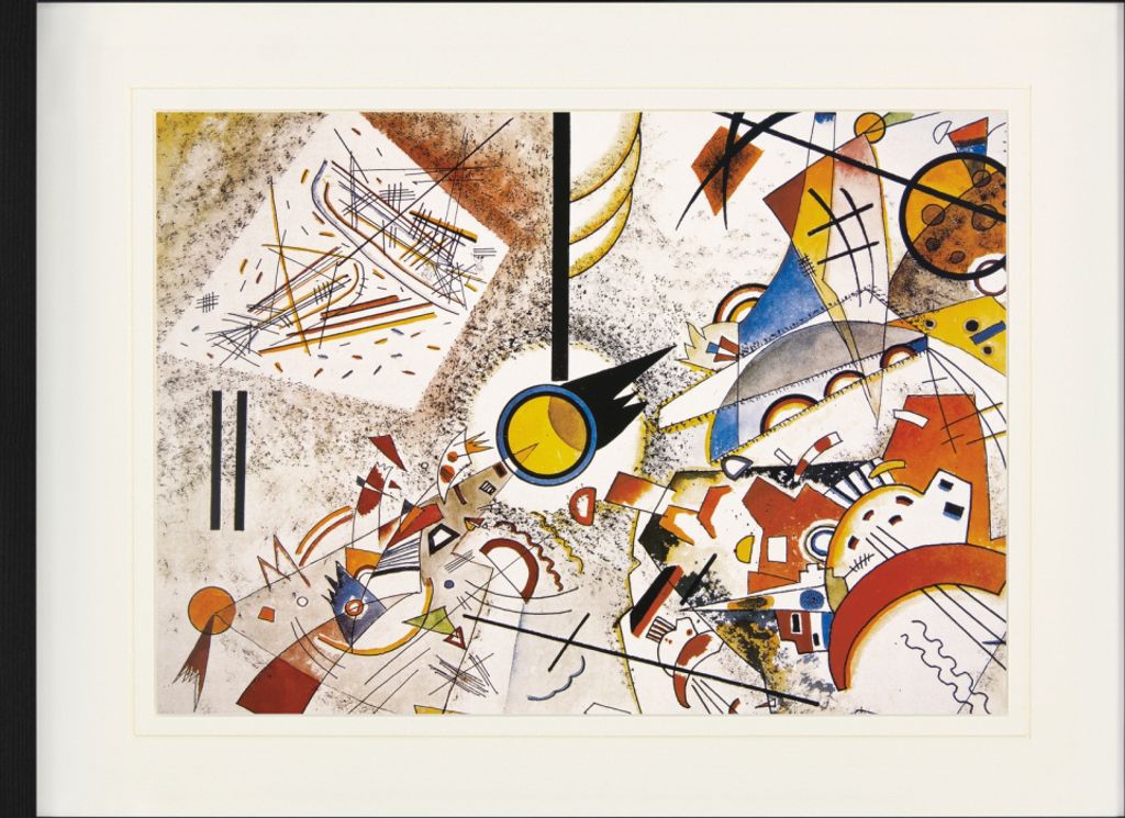 Wassily Kandinsky Gerahmtes Bild Mit Edlem Passepartout | Wand-Bilder | Im Bilderrahmen - Ohne Titel, 1923 (60 x 80 cm)