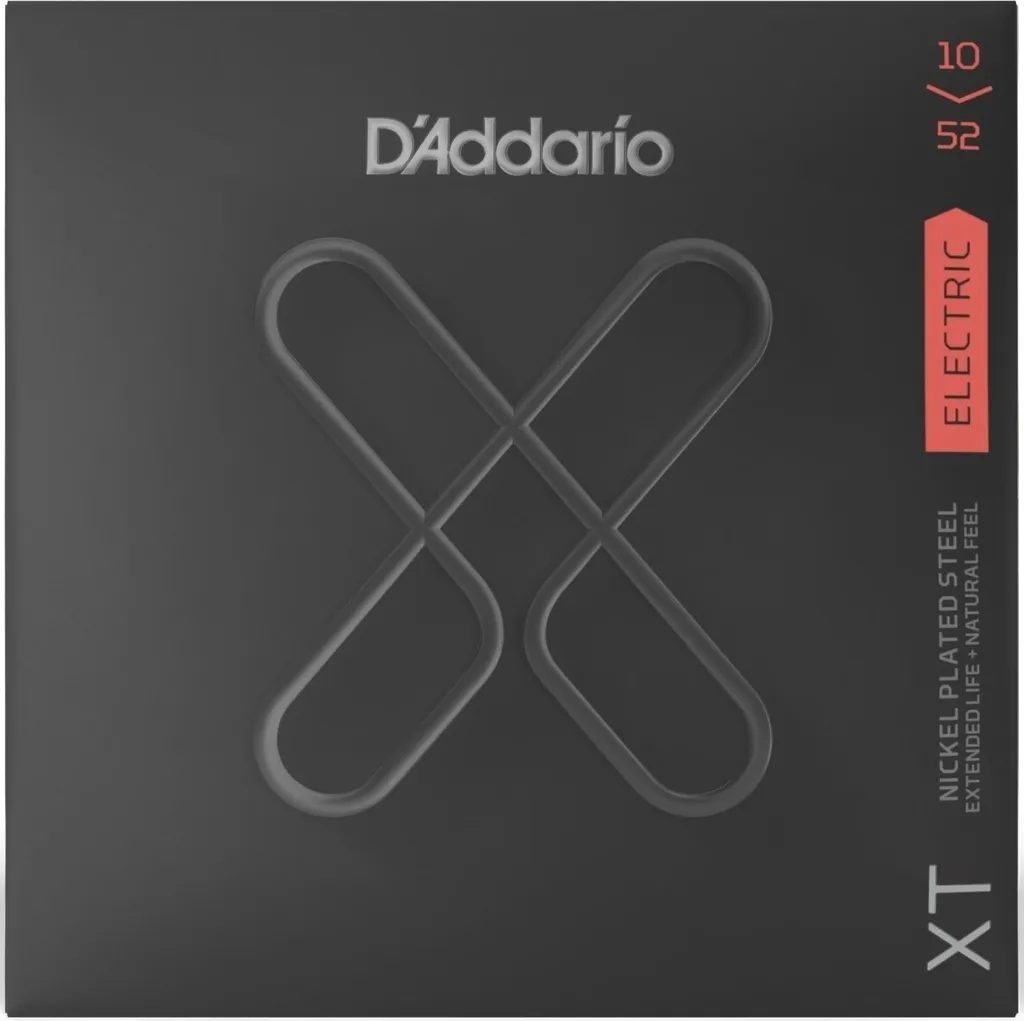 Jeu de Cordes Guitare Électrique D'Addario XTE1052 Nickel 10-52 Hybride
