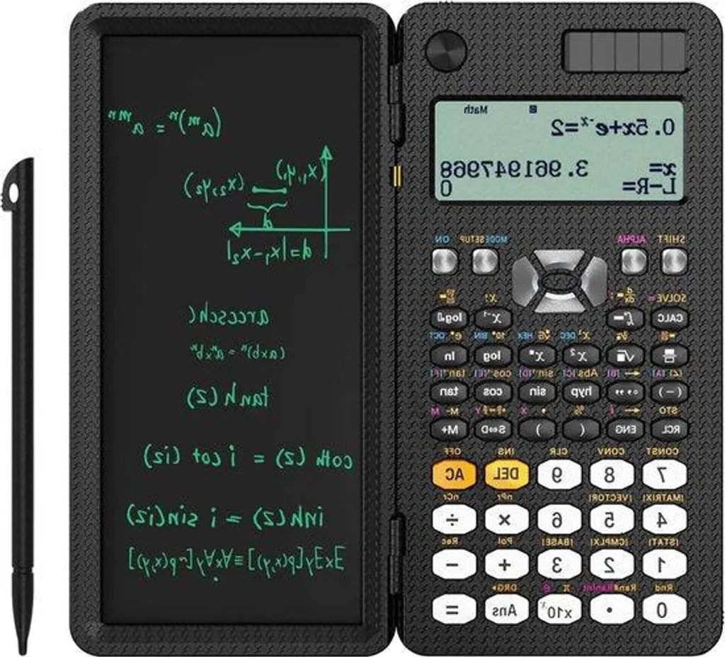 Calculatrice de bureau pour collégien avec bloc-notes numérique LCD