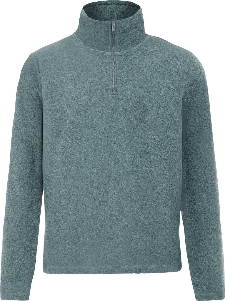 CLIMA IGLU herren fleecepullover - türkis grau, L