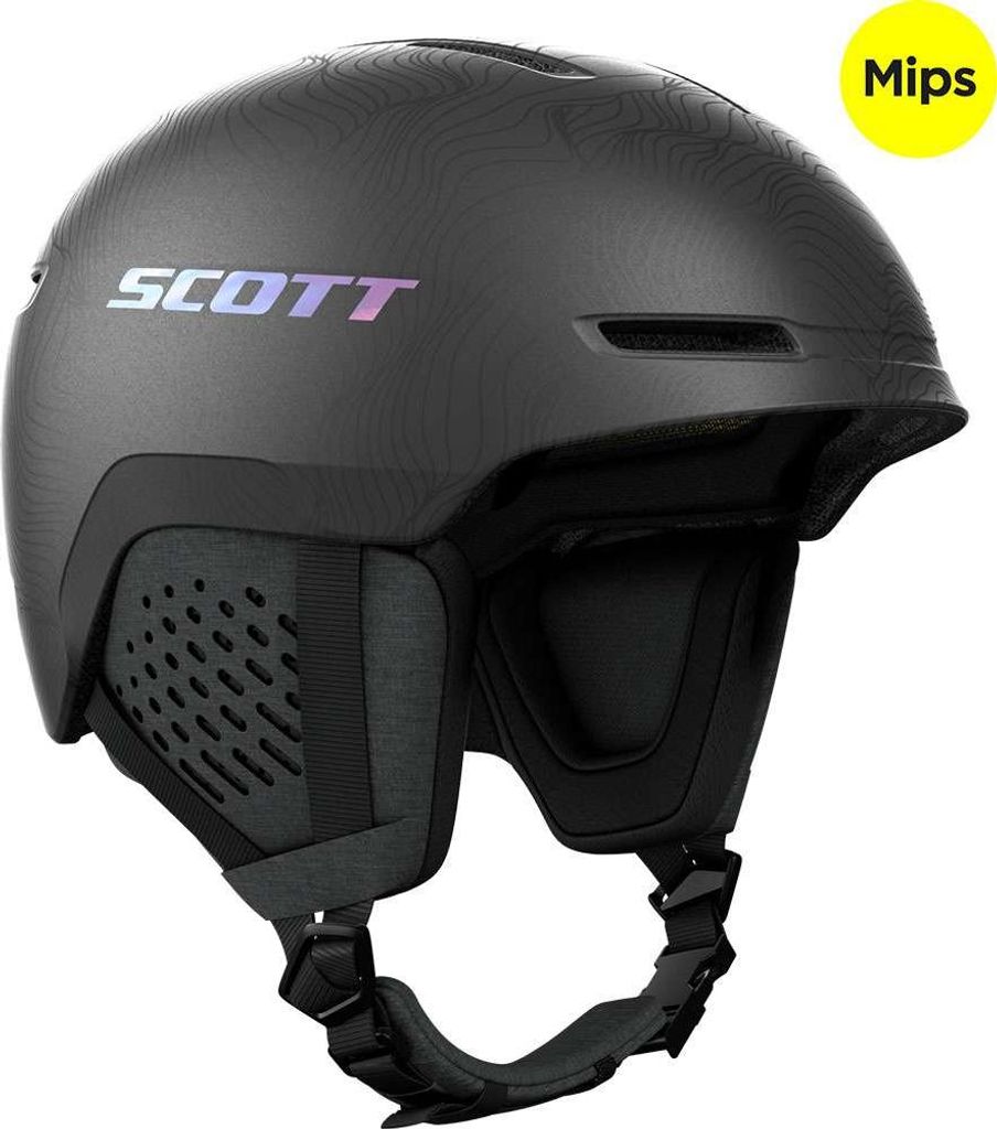 Scott SCO Helmet Track Plus granite black/holo grey S
