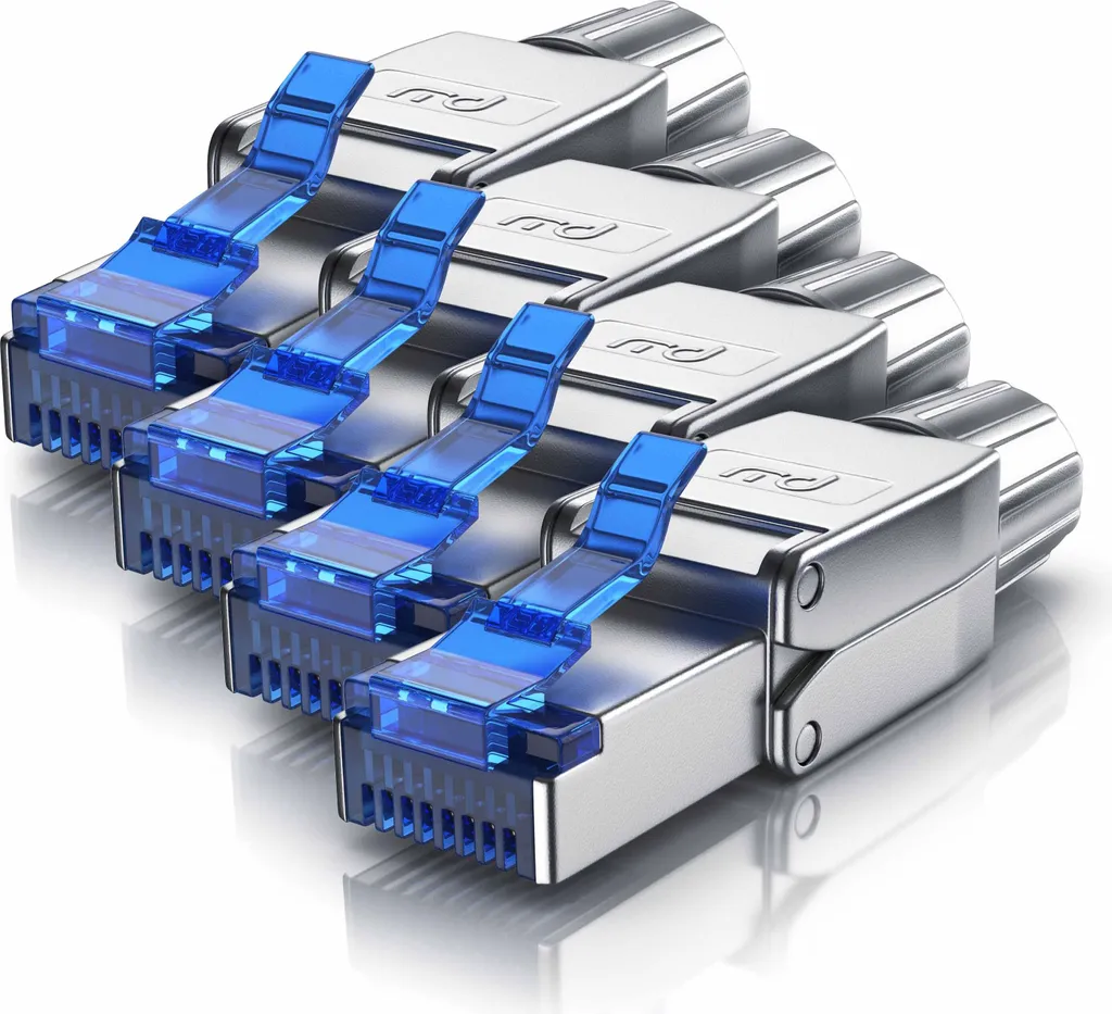 Connecteur Ethernet 40 Gbit/s sans Outil CAT 8 pour Câble Réseau Gigabit