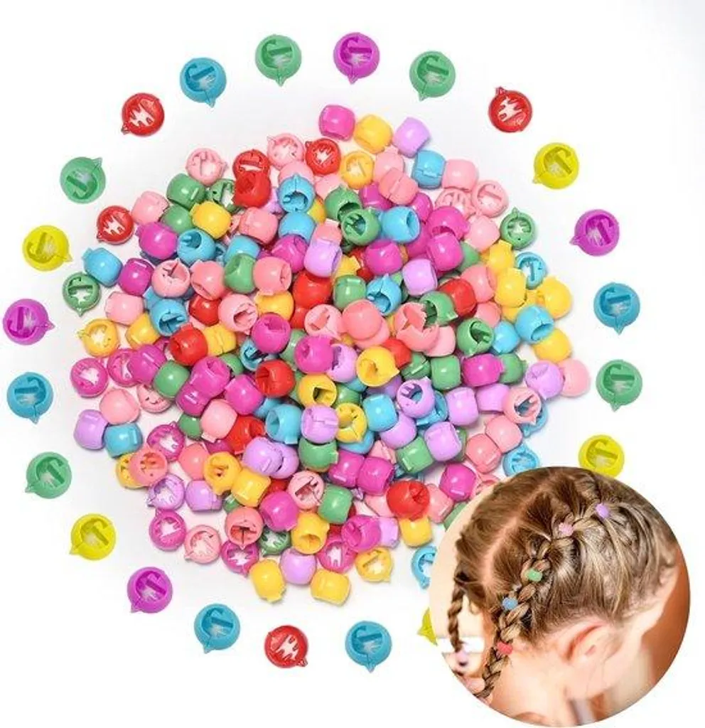 Barrettes cheveux antidérapantes en plastique multicolore x240