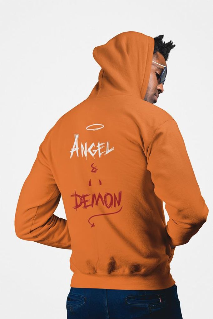 D&B Uni Hoodie ZIPEB00002 Angel Orange-Größe M