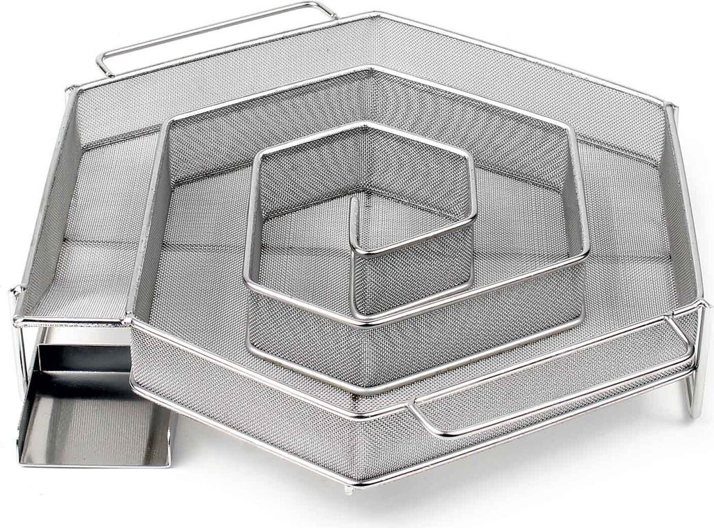 Wiltec BBQ Räucherschnecke aus Edelstahl 20,5x20,5cm, Produktbild 2