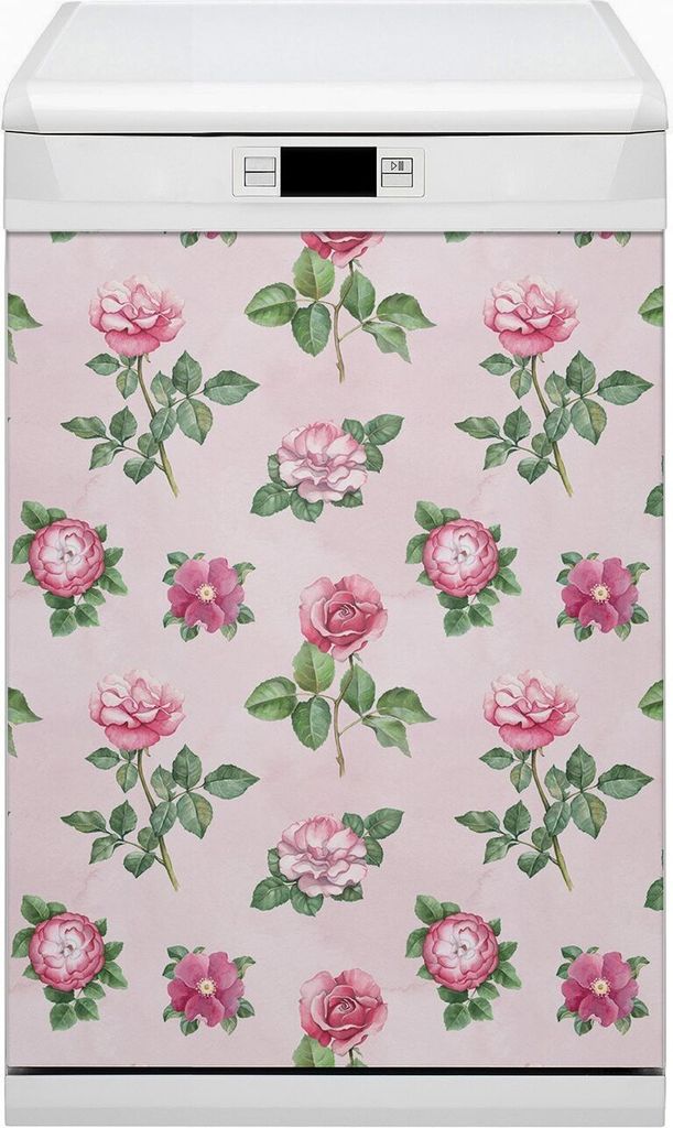 Abwaschbar 45x80 cm Geschirrspüle Magnetmatte Küche Dekorative - Rose mit Dornen