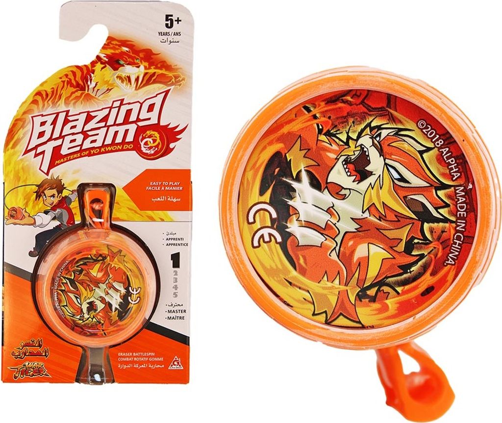Blazing Team Yoyo War Tiger mit Gummirand, Fingerhalterung Produktbild 