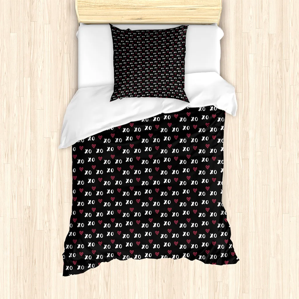 Ensemble de Lit Gris Anthracite 135 x 200 cm pour Chambre Enfant et Adulte
