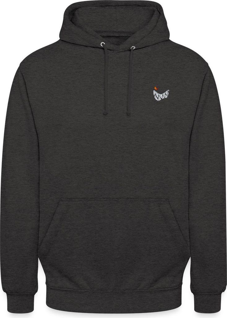 Spreadshirt Die Wilden Kerle Grinsen Stick Uni Hoodie, XXL, Anthrazit