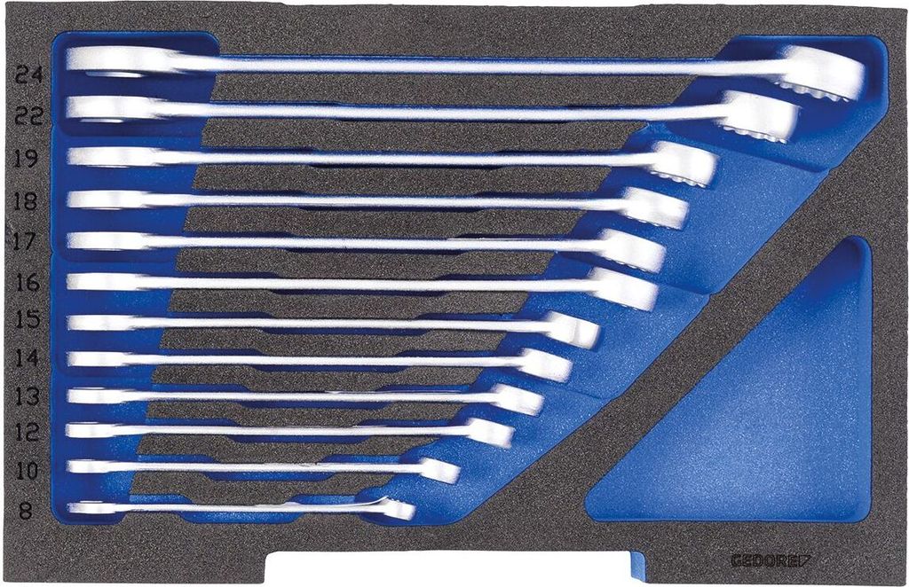 GEDORE 1100 CT1-7 Ring-Maulschlüssel-Satz, in 1/2 L-BOXX 136 Modul, 2835908