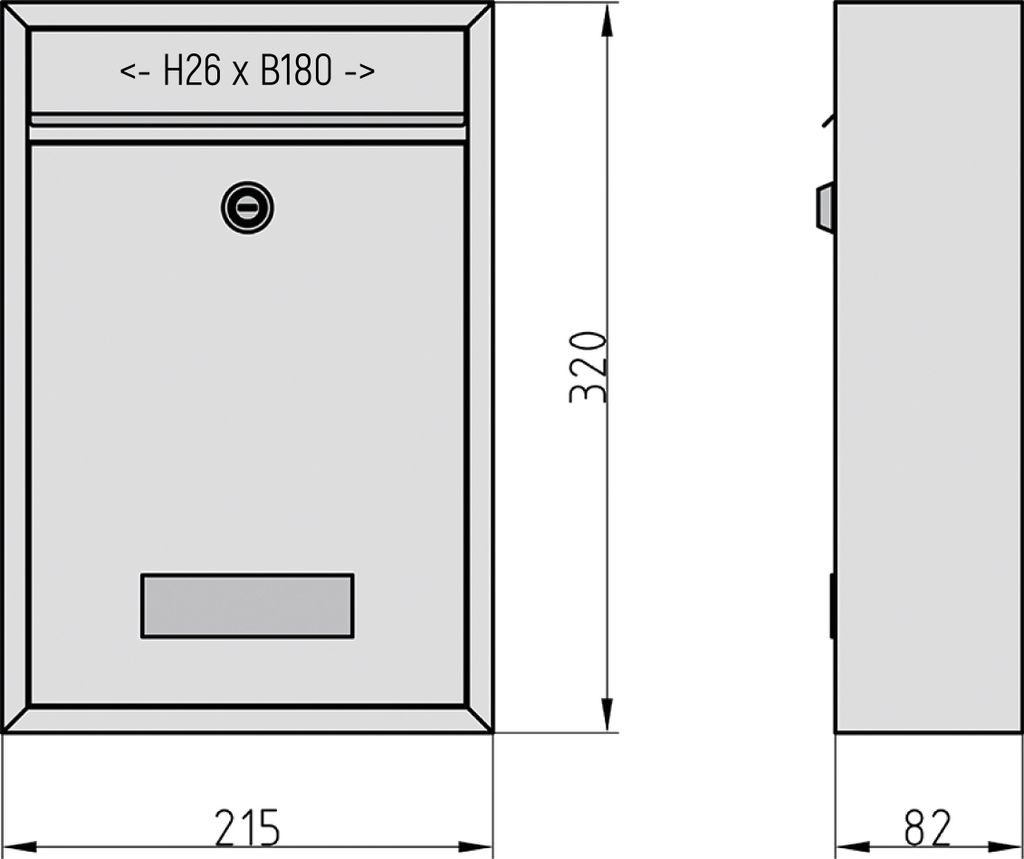 BASI - Briefkasten - SET - 3x BK 100M - matt schwarz - Produktbild 3