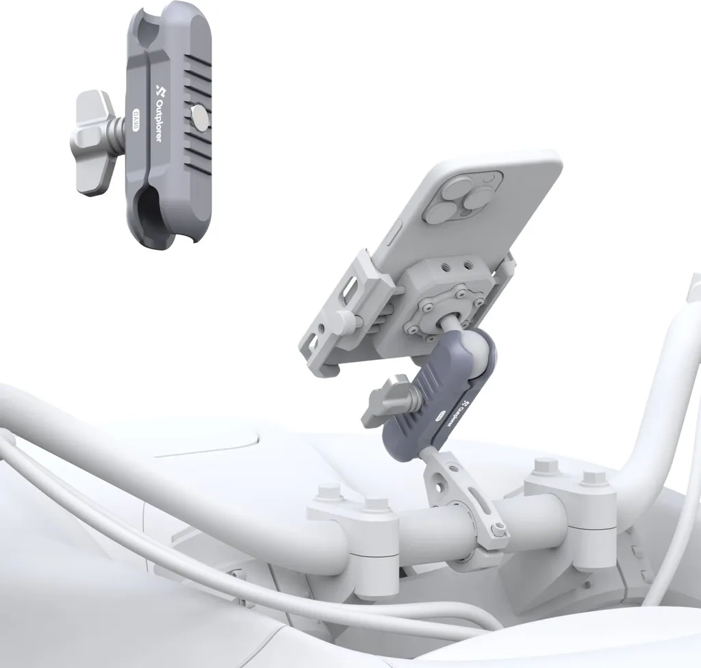 Supporto Outplorer DA90 Alluminio | Braccio Doppia Sfera 1" per Video Stabili