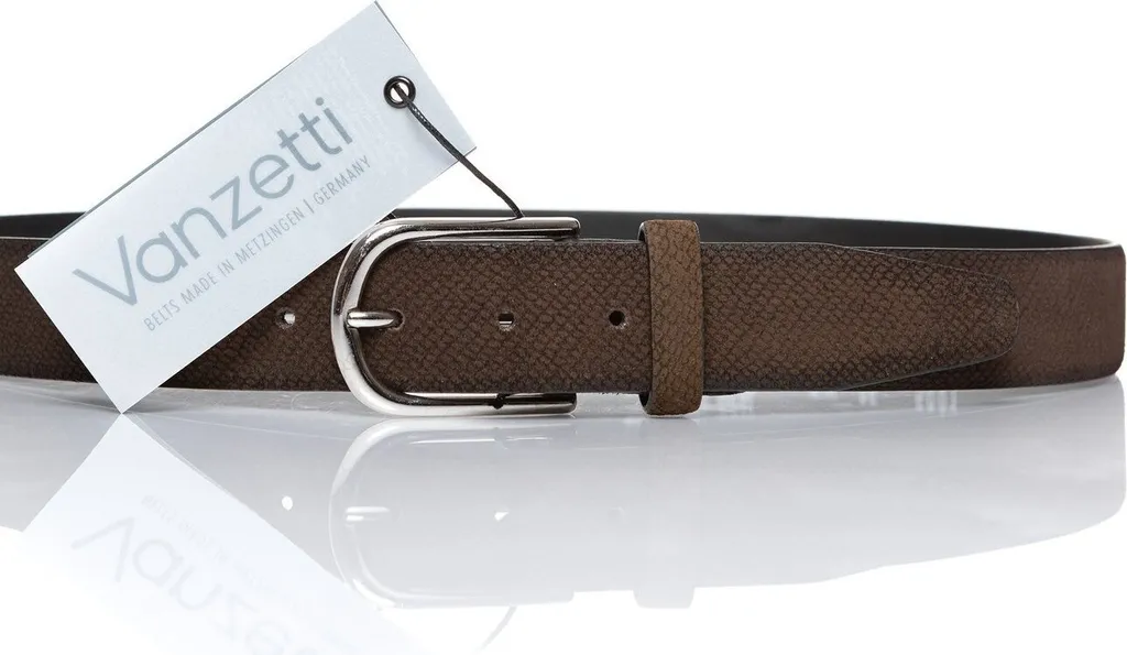 Vanzetti Ledergürtel van-m5001 0690: Cintura in Vera Pelle 35mm Elegante - 6