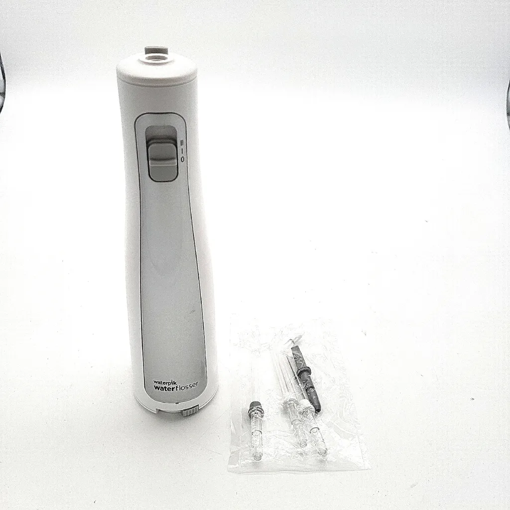 Hydropulseur Dentaire Portable Waterpik Blanc avec Batterie Rechargeable