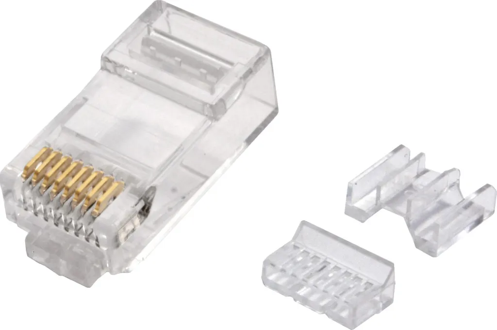 ROLINE 21.17.3098: 10 Connettori RJ45 Cat. 6A UTP Piegati per Cavi LAN