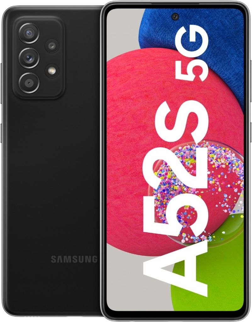 Samsung Galaxy A52s 5G 128 GB Awesome Black Dual SIM EU Produktbild 