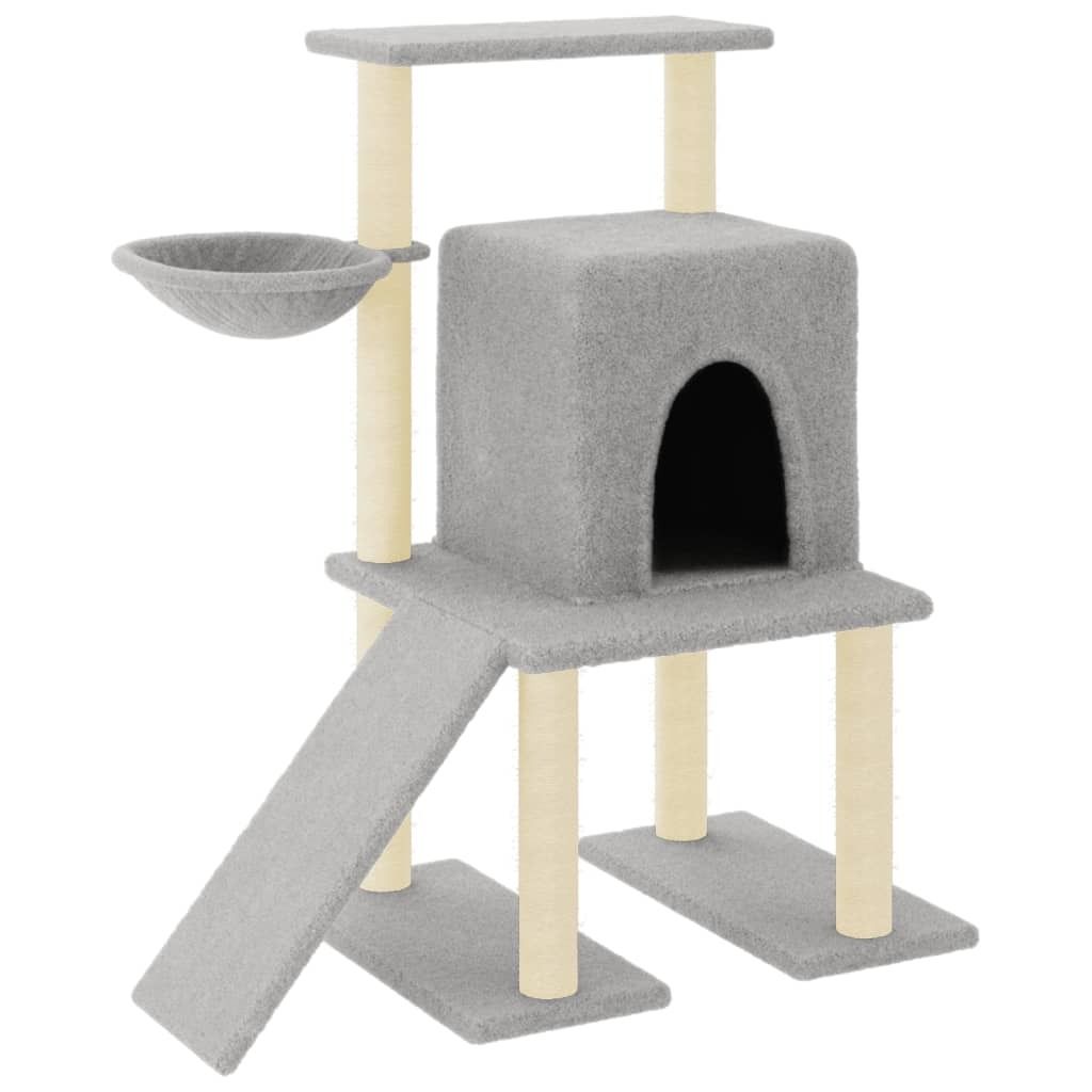 vidaXL Graffiatoio in sisal Grigio chiaro 96,5 cm Immagine del prodotto 