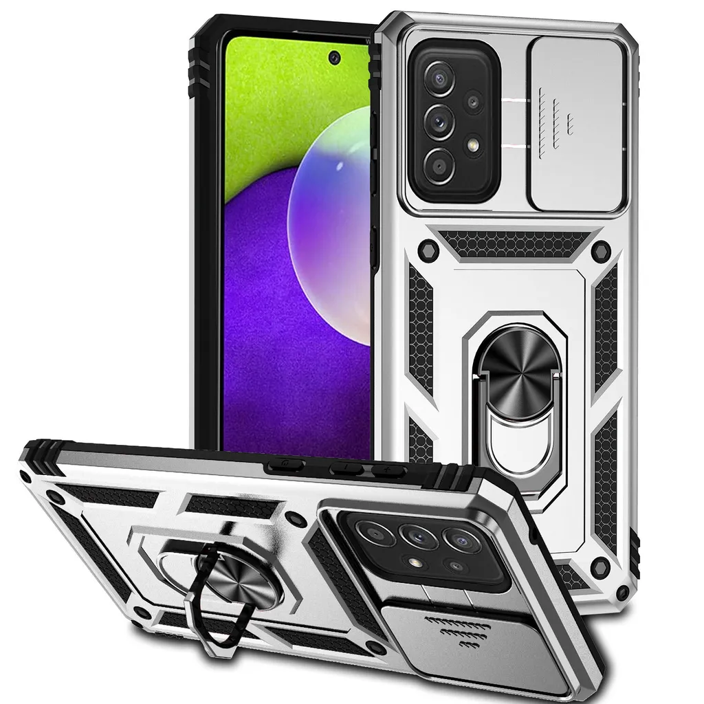 Cover Samsung A73 5G Doppio Strato Argento: Test di Resistenza