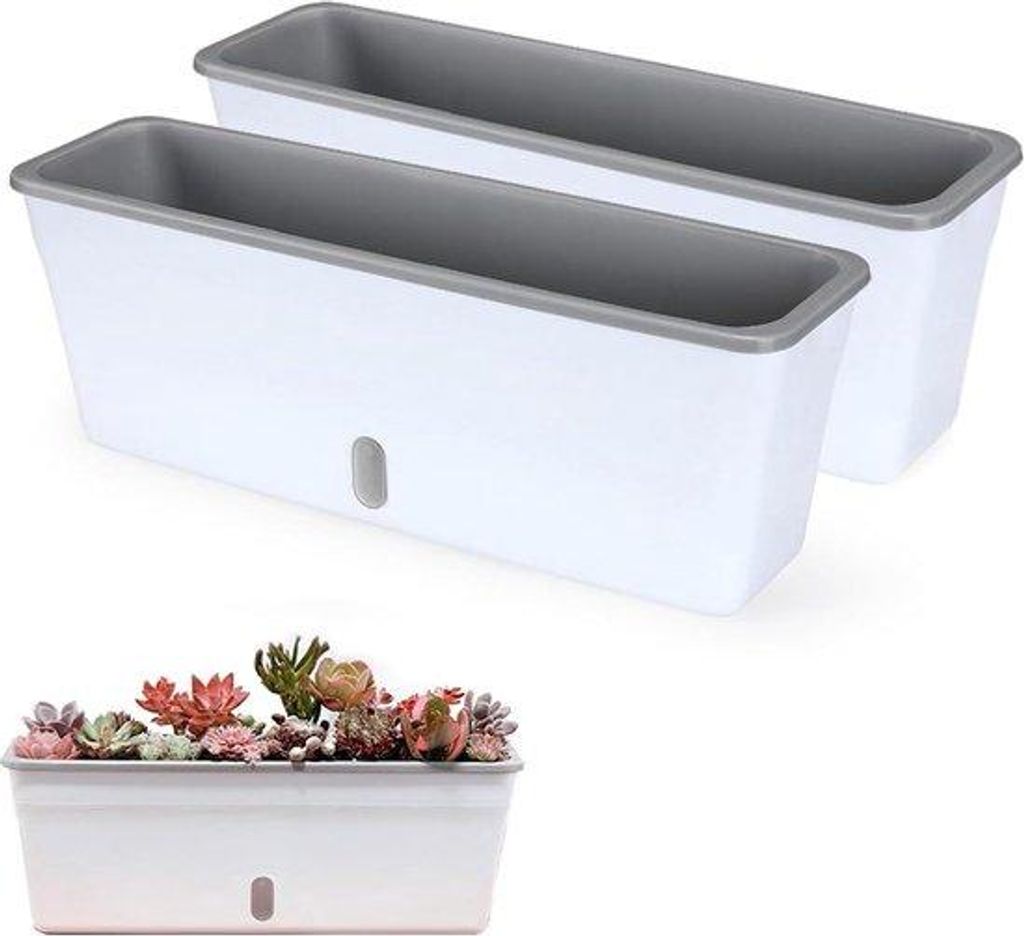 Selbstgärtnernde Pflanzentöpfe - Groß - 2er Pack - 44 x 11 x 155 cm