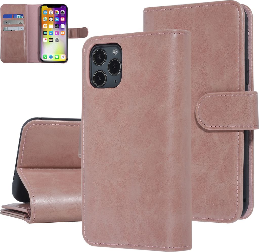 UNIQ Accessory Apple iPhone 11 Pro Pink Soft Touch Book type case