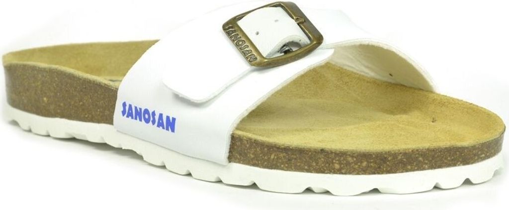 Sanosan - Damen Sandalen "Malaga Sano" BS3060 (37 EU) (Weiß/Braun)