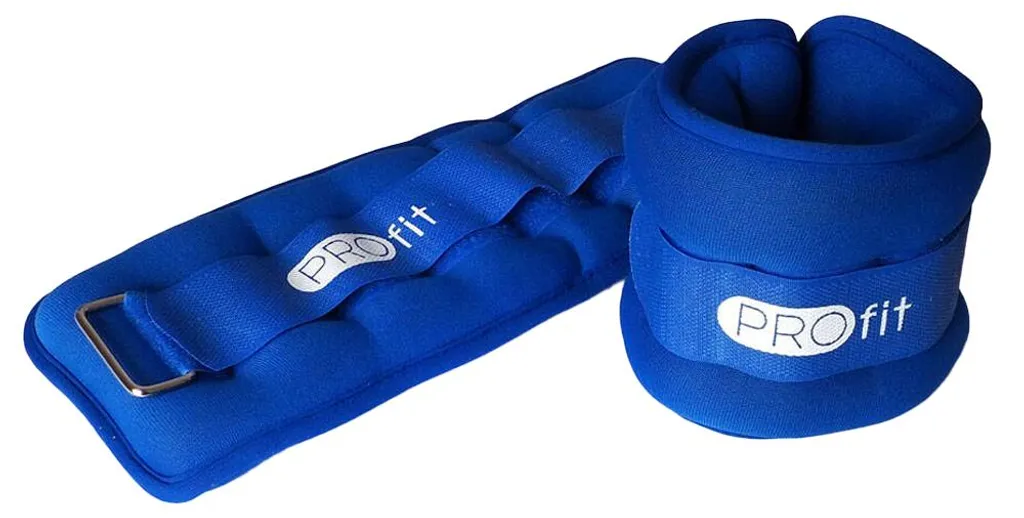 Lests de poignets ProFit Evolution DK 3310 bleus pour fitness et gym