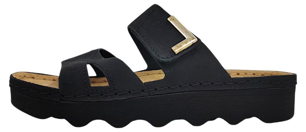 Rohde Foggia-D: Scarpe da casa, pantofole, colore nero, per Immagine del prodotto 