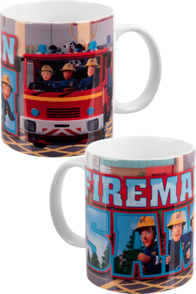 Feuerwehrmann Sam Tasse - Jupiter - Kaffeetasse Becher Kaffeebecher aus Keramik 320 ml