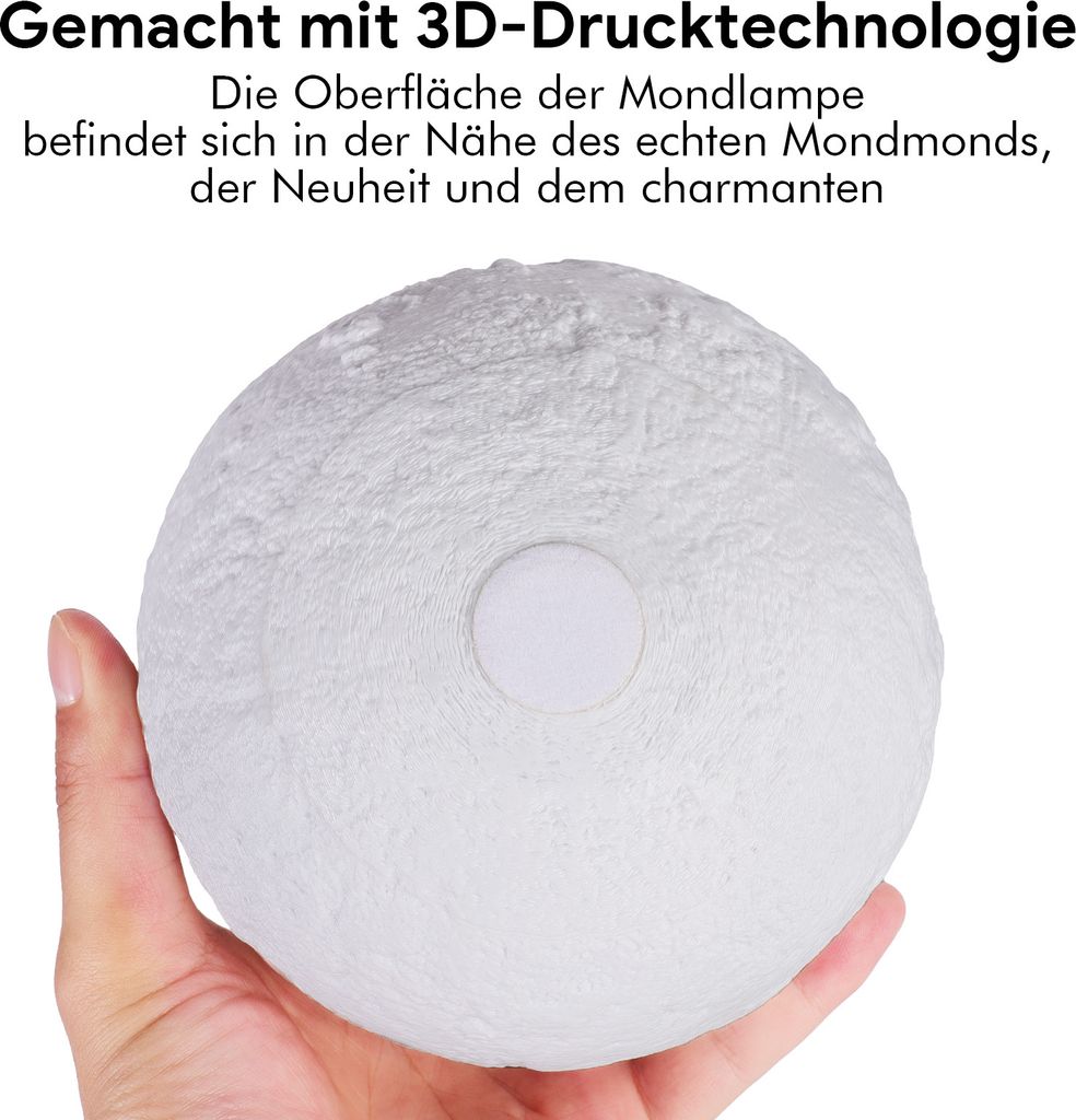 Schwebende Mondlampe - 360 ° Schwebendes Mondnacht Produktbild-Vorschau 3