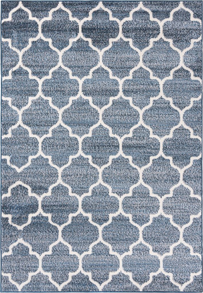 Teppich Wohnzimmer – 20.3x25.4 Cm, Maschinenwaschbar, Marokkanisches Muster, Cremegrau, Weicher Niederflor