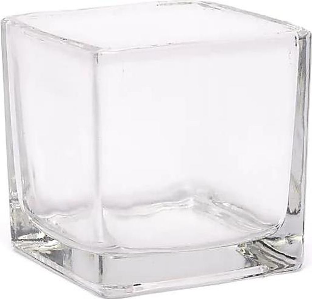 Quadratisches Recyclingglas -- 6x6x6 cm online bestellen