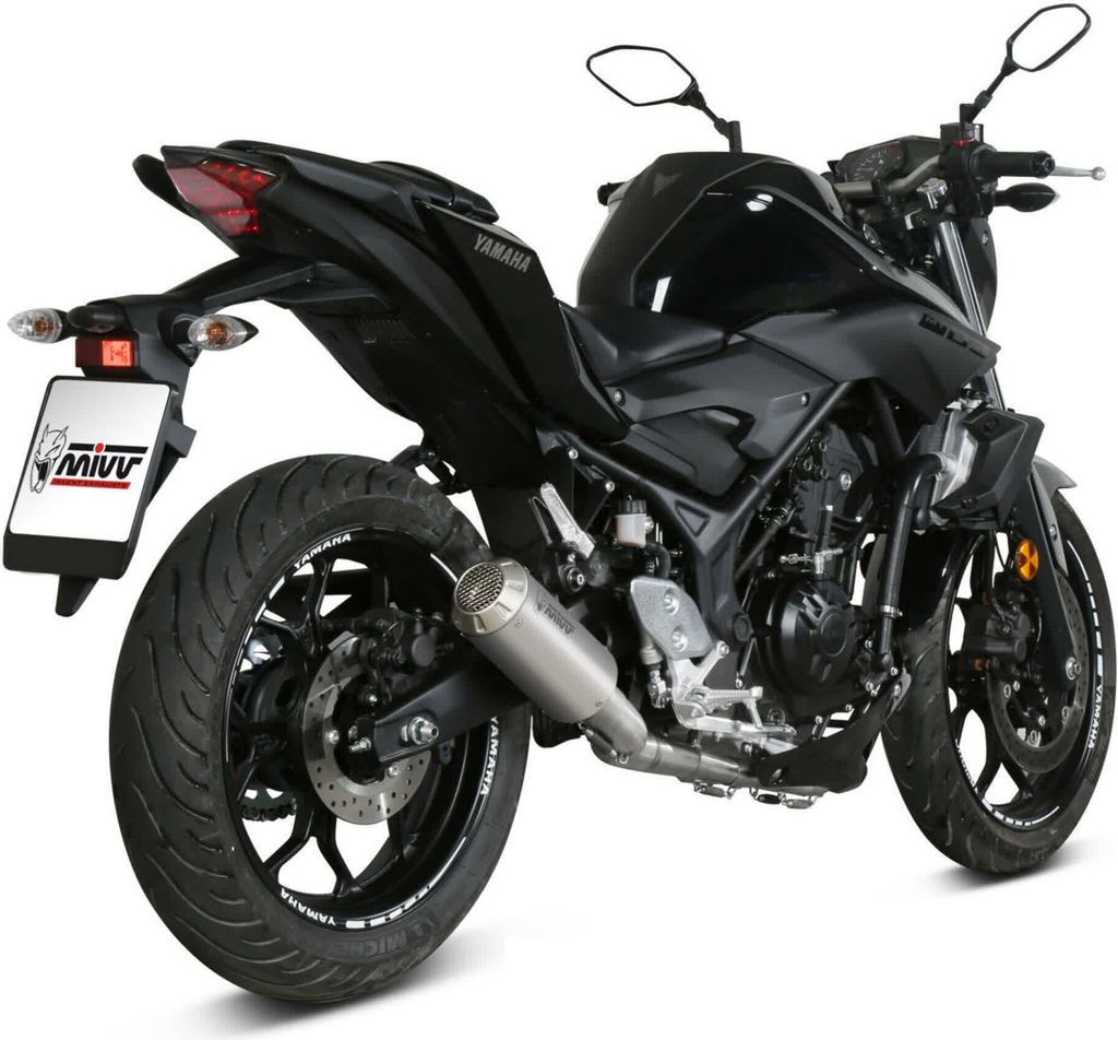 Vollständige MIVV Mk3 Stahl-Auspuffanlage aus Edelstahl für YAMAHA mt-03