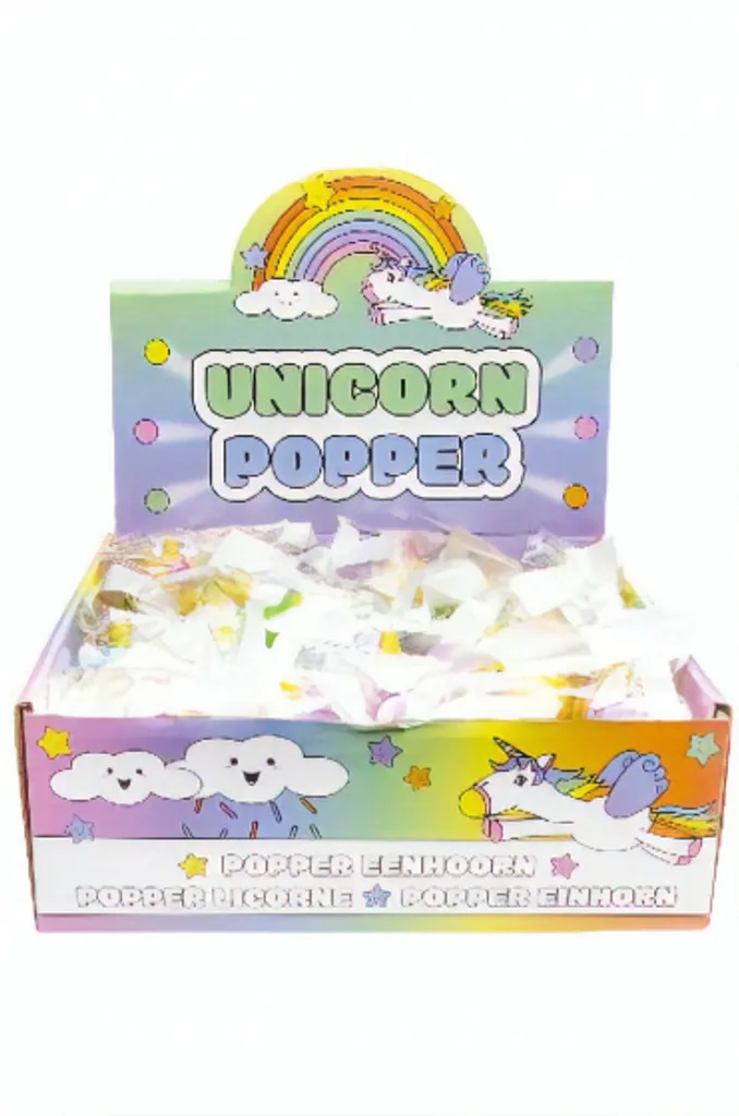 Jouet Sensoriel Petit Popper Licorne en Silicone Souple Multicolore - 4
