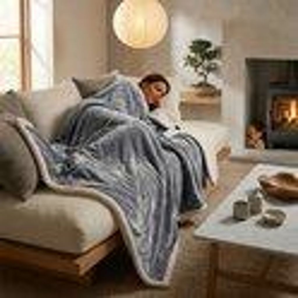 OMNIEXA Elektrische Deken - Flannel & Sherpa Fleece - 9 Productafbeelding 