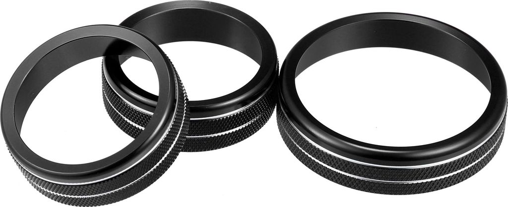 7 Stück Auto Luftkanalschlauch Kaltluft Turbo Ansaugrohr Kit 3" Schwarz