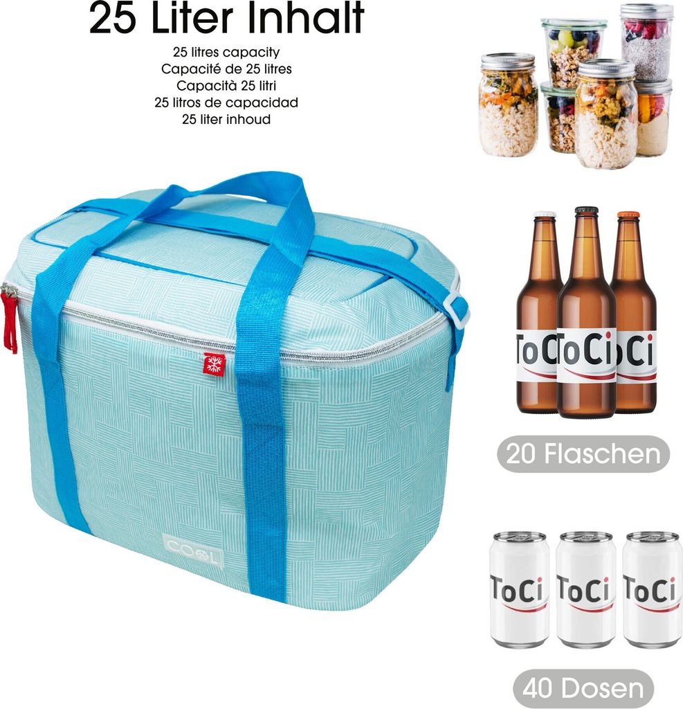 ToCi Kühltasche Blau 25 Liter Isoliertasche Thermotasche Produktbild 3