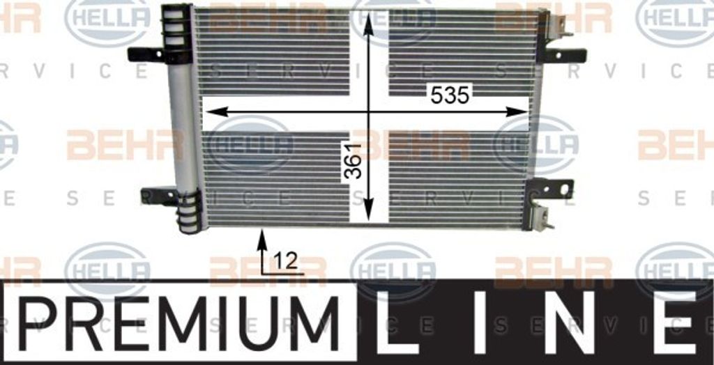 MAHLE AC 886 000P Kondensator Klimaanlage Klimakondensator für OPEL GRANDLAND X (A18) +Trockner