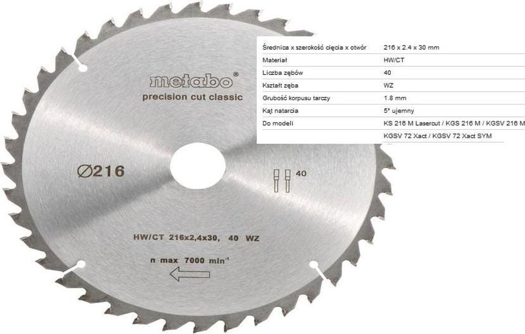 Disco de sierra circular de precisión para cortar madera, Imagen del producto 