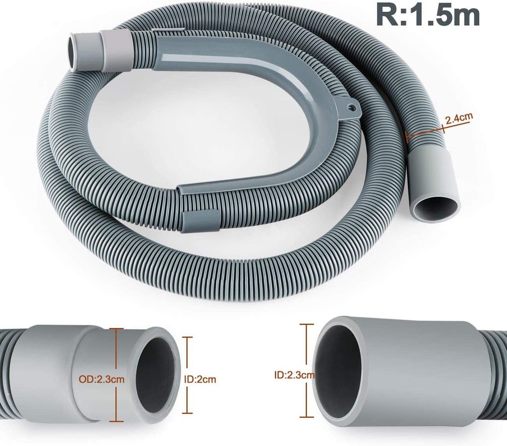 SPARES2GO Ablaufschlauch-Verlängerung Für Hotpoint Geschirrspüler – 2,5 M, 19/22 Mm, Mit Adapter