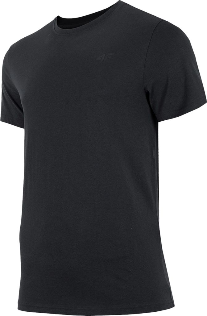 Herren T-Shirt 4F Baumwolle Shirt Kurzarm Basic Rundhals Shirt Shirts Kurzarmshirt Sportshirt Funktionsshirt Dunkelblau XXL