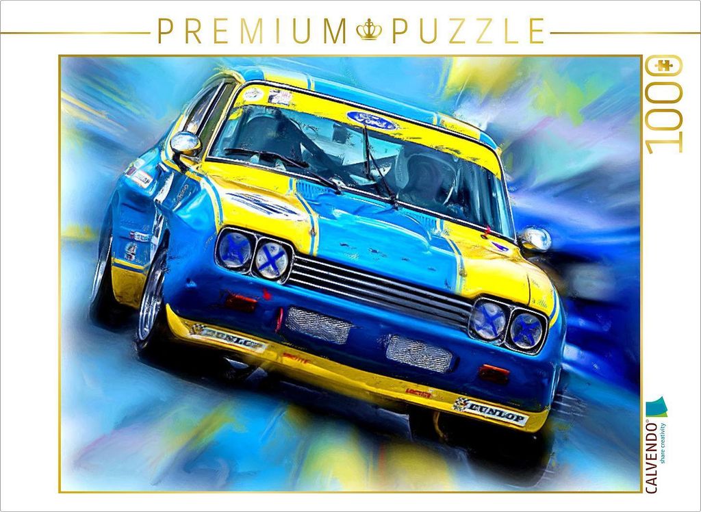 CALVENDO Puzzle Ford Capri in Art | 1000 Teile Lege-Größe 64x48cm Foto-Puzzle für glückliche Stunden