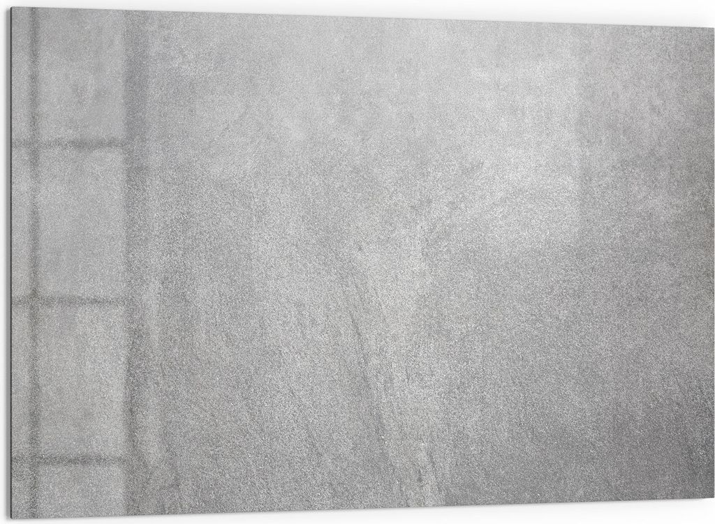 DEQORI Küchenrückwand Glas 60x40 cm 'Verputzte Steinmauer' Spritzschutz Bad Rückwand