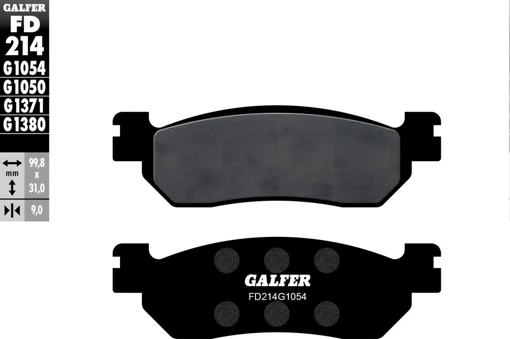 Bremsbeläge Galfer Organisch 1x vorne für Yamaha TW Produktbild 