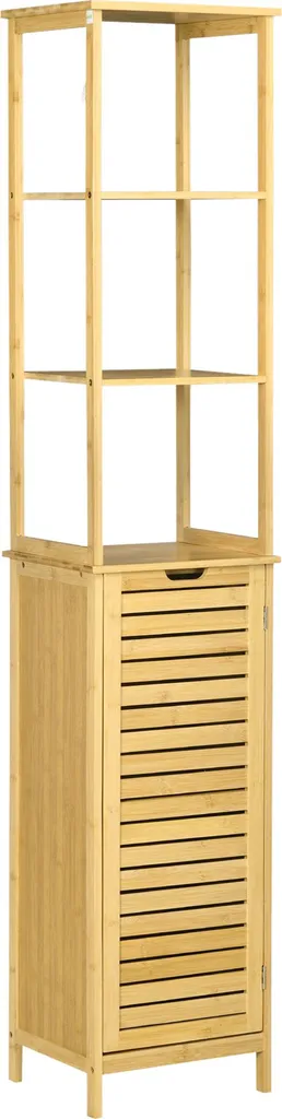 Armoire de Salle de Bain Gain de Place pour Petits Espaces en Bambou