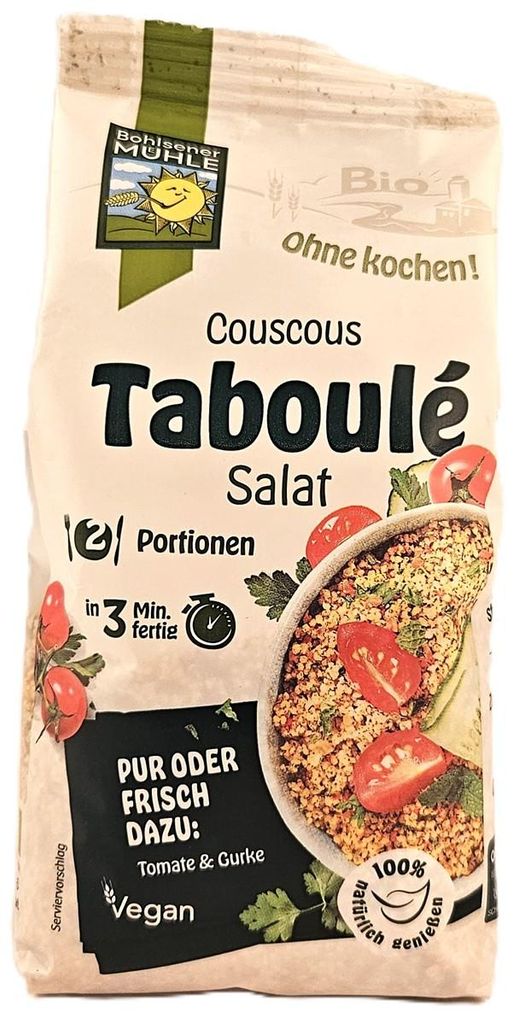 Bohlsener Mühle Couscous Taboule Salat 165g - Produktbild 